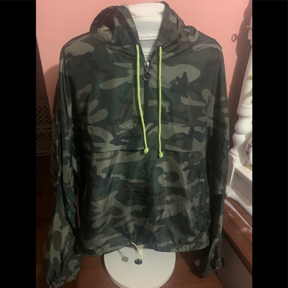 No Boundaries Jackets & Blazers - No Boundaries Camouflaged Rain Parka/Coat